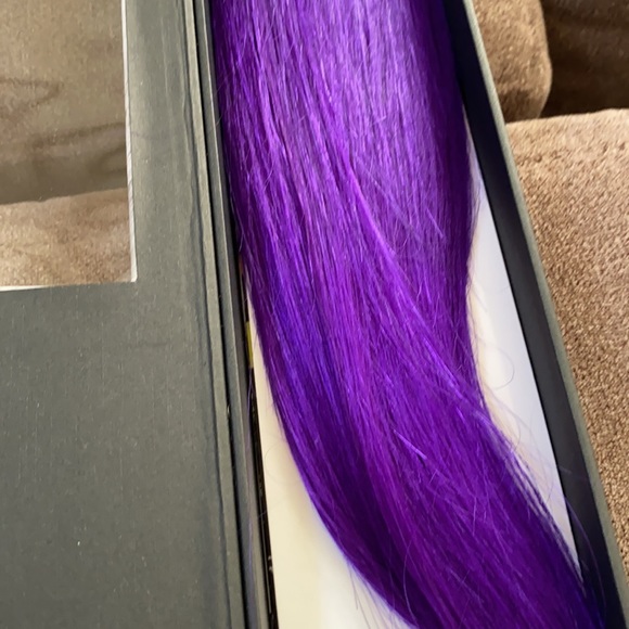 PURPLE Beyond the beauty 100% human hair clip extensions - Picture 5 of 11